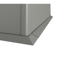 MÄHKANTE  - Grau, Basics, Metall (214/6,3/66,4cm) - Biohort