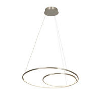 LED-HÄNGELEUCHTE Birmingham 67/150 cm   - Nickelfarben, LIFESTYLE, Kunststoff/Metall (67/150cm) - Novel