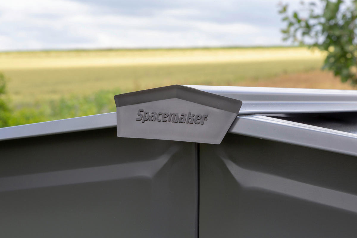 GERÄTEHAUS 151/198/122 cm  - Grau, Basics, Metall (151/198/122cm) - Ambia Garden