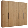 DREHTÜRENSCHRANK 251,9/223,3/62 cm 5-türig Erlefarben, Wildeiche  - Wildeiche/Erlefarben, Design, Holz/Metall (251,9/223,3/62cm) - Valnatura