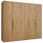 DREHTÜRENSCHRANK 251,9/223,3/62 cm 5-türig Erlefarben, Wildeiche  - Wildeiche/Erlefarben, Design, Holz/Metall (251,9/223,3/62cm) - Valnatura
