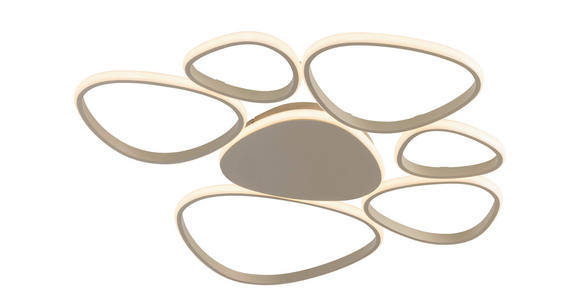 LED-DECKENLEUCHTE 89,5/79/4 cm   - Sandfarben, Design, Kunststoff/Metall (89,5/79/4cm) - Novel