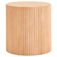 BEISTELLTISCH Kiefer furniert Naturfarben rund  - Naturfarben, Design, Holz/Holzwerkstoff (42/42/42cm) - MID.YOU