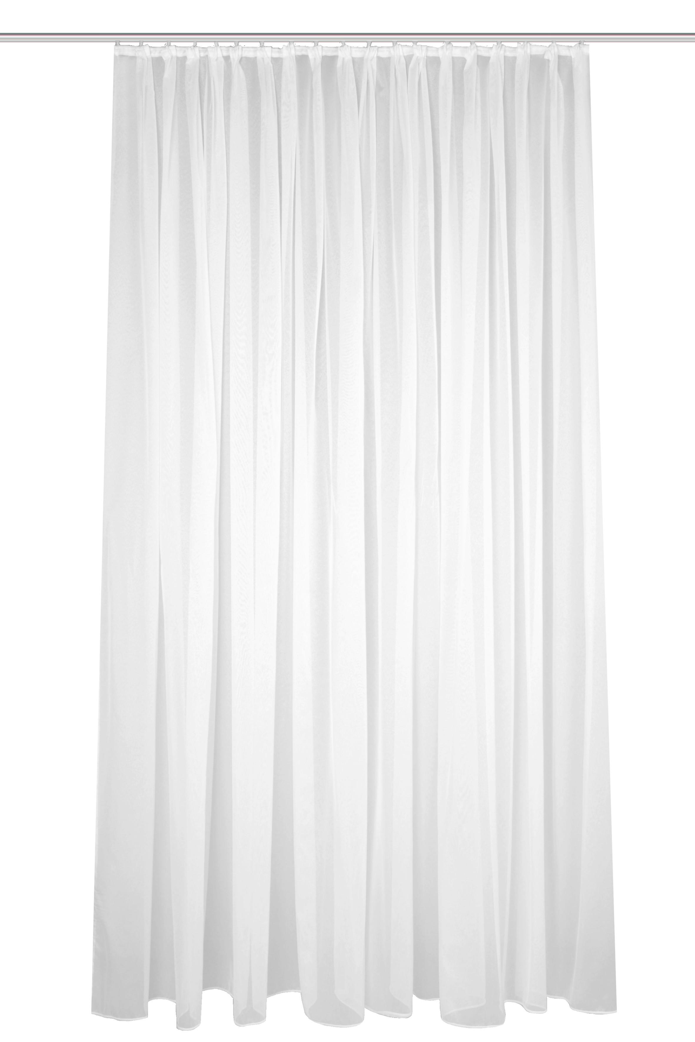 FERTIGSTORE  transparent  300/120 cm   - Weiß, Basics, Textil (300/120cm)