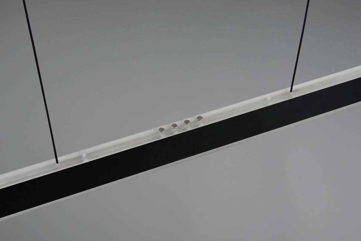 LED-HÄNGELEUCHTE Croom 120/10/60-180 cm   - Schwarz/Weiß, Design, Kunststoff/Metall (120/10/60-180cm) - Trio Leuchten