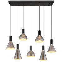 VISEČA LED-SVETILKA   //3000 K/230 V/ - svetlo siva, Design, kovina/umetna masa (97/33/150cm) - Globo