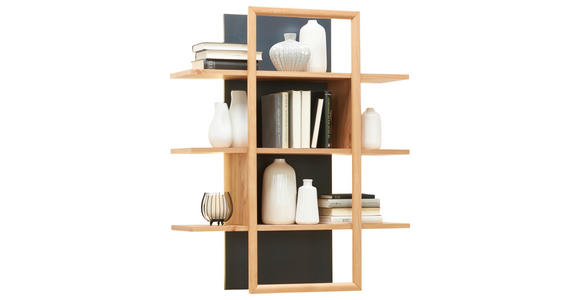 WANDPANEEL 89/106/28 cm - Buchefarben/Grau, KONVENTIONELL, Holz (89/106/28cm) - Cantus