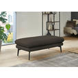 ECKSOFA in Echtleder Graubraun  310/180 cm  - Graubraun/Schwarz, Design, Leder/Metall (310/180cm) - Dieter Knoll