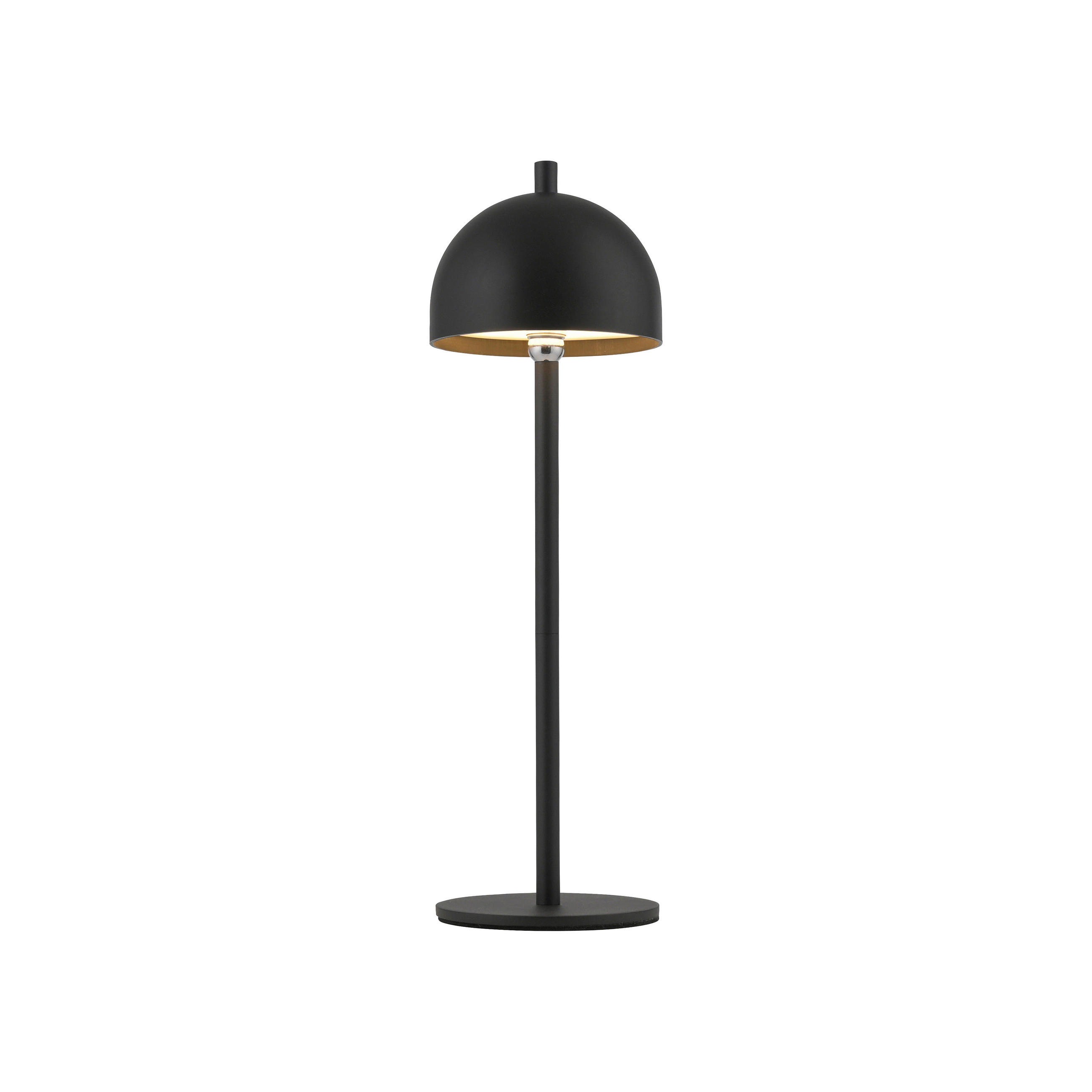 Schöner Wohnen Akku-Tischleuchte Bellis Schwarz 11x36x11 cm