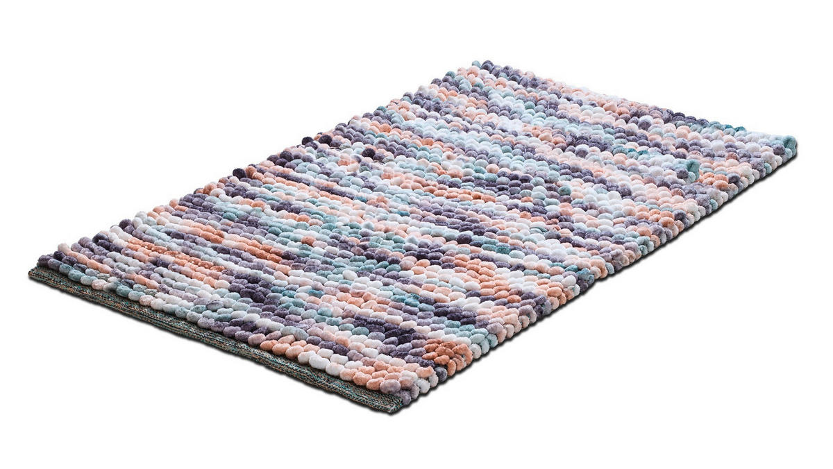 BADEMATTE Multicolor 70/120 cm  - Multicolor, KONVENTIONELL, Kunststoff/Textil (70/120cm) - Grund