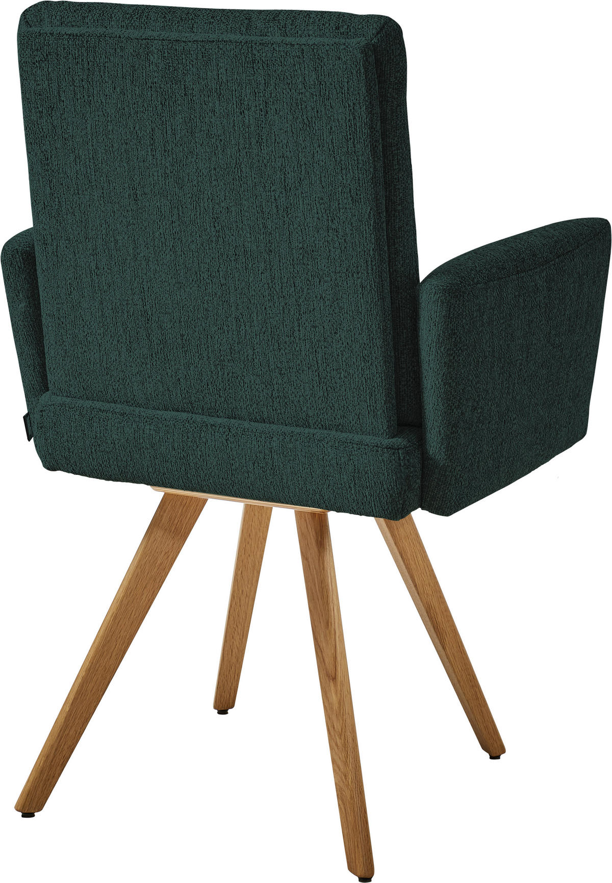 ARMLEHNSTUHL  in Chenille  - Eichefarben/Grün, Design, Holz/Textil (56/92/60cm) - Dieter Knoll