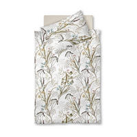 POSTELJNINA 140/200 cm roza, bela, olivno zelena   - roza/bela, Konvencionalno, tekstil (140/200cm) - Fleuresse