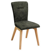 STUHL in Holz, Textil Dunkelgrün  - Dunkelgrün, KONVENTIONELL, Holz/Textil (46/91/66cm) - Dieter Knoll