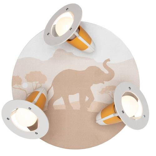 KINDERDECKENLEUCHTE Scandi Savanne 30/20 cm   - Orange, Basics, Holz (30/20cm)