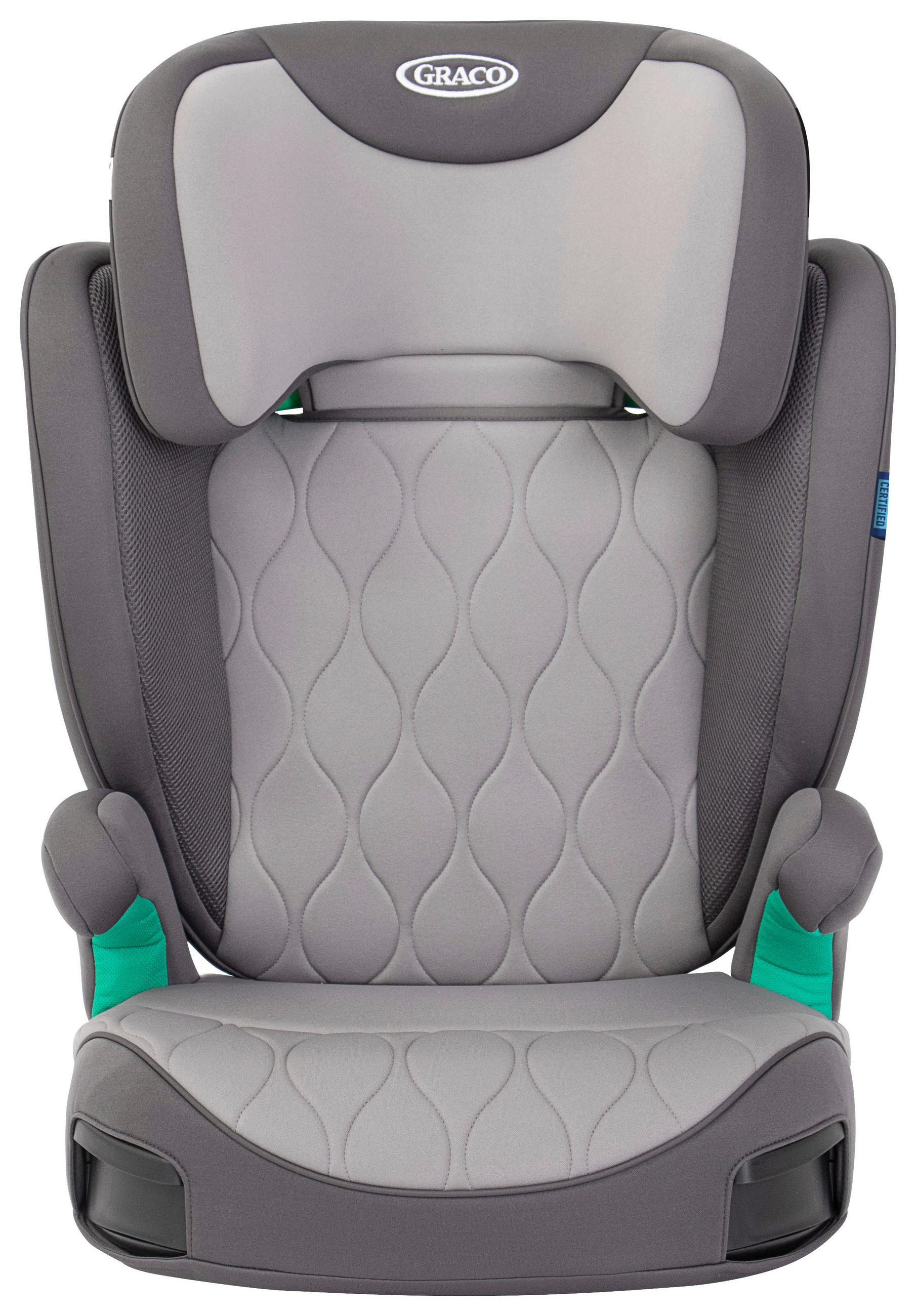 KINDERAUTOSITZ Affix R129  - Hellgrau/Grau, Basics, Kunststoff/Textil (39/46,3/64,5-85,5cm) - Graco