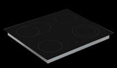 HERDSET HS3000-33  - Edelstahlfarben/Schwarz, Trend, Glas/Metall (59,5/59,5/56,5cm) - Respekta