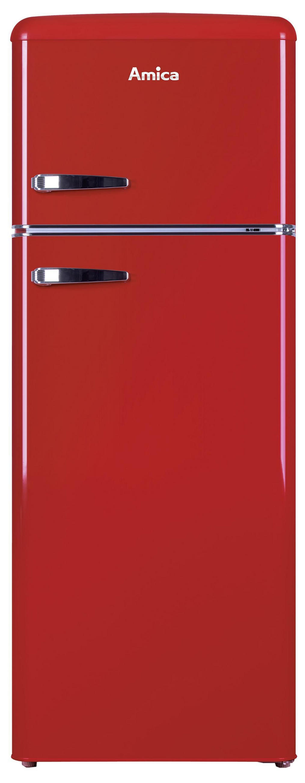 KÜHL-GEFRIER-KOMBINATION KGC15630R  - Rot, Basics, Metall (55/144/61,5cm) - Amica