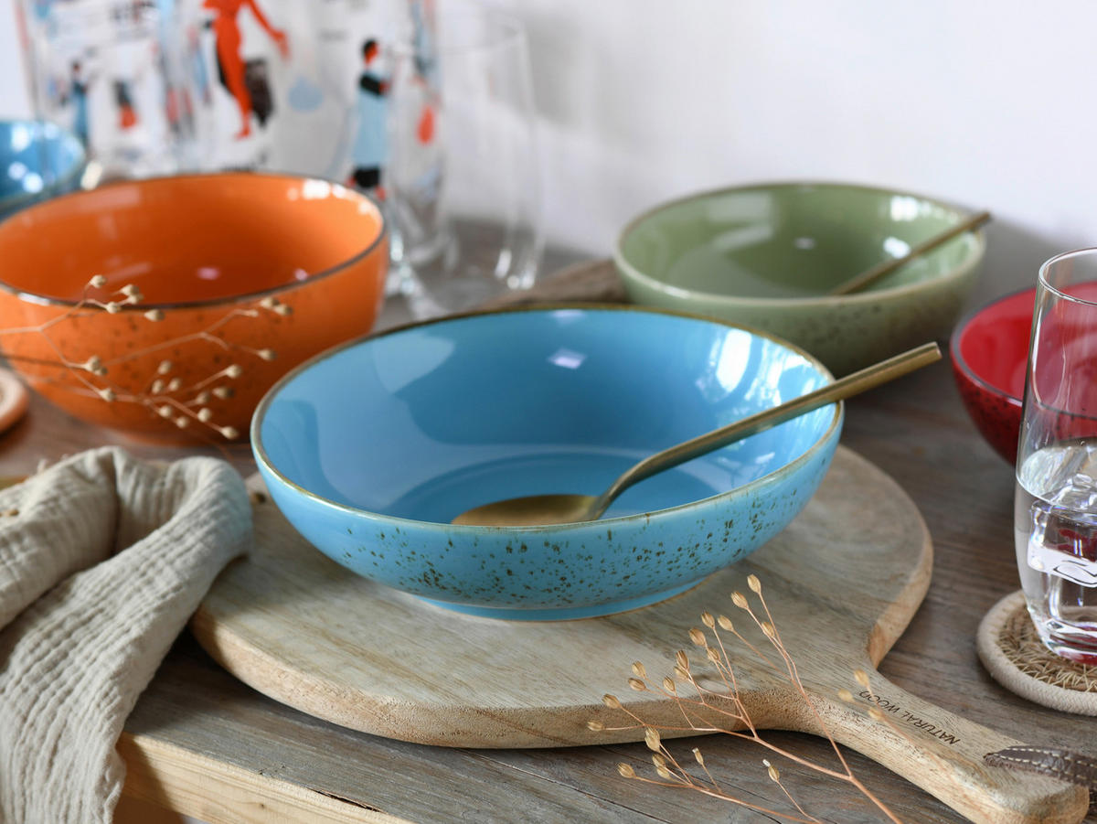 SCHÜSSELSET Nature Collection Mediterran 12-teilig  - Multicolor, Basics, Keramik - Creatable
