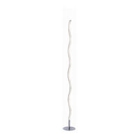 LED-STEHLEUCHTE Wave 14/14/120 cm   - Silberfarben, Design, Metall (14/14/120cm)