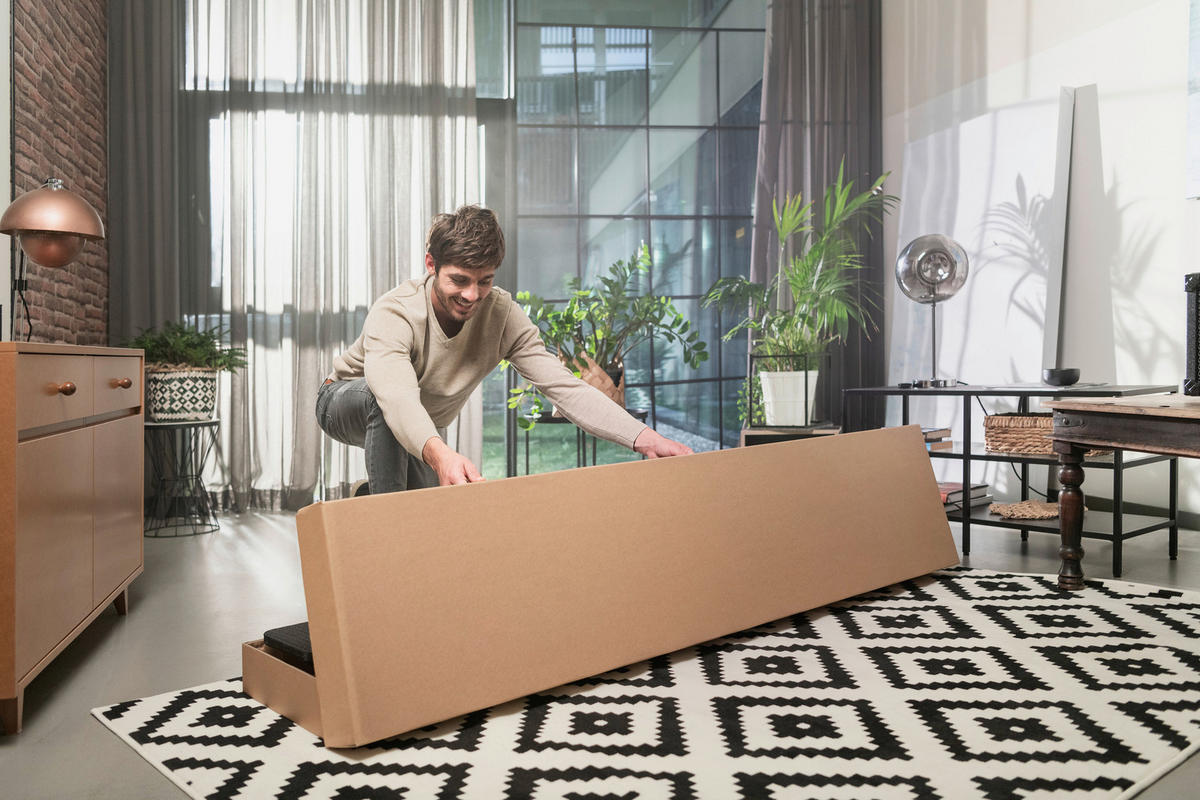 METALLBETT 180/200 cm  in Schwarz  - Schwarz, Design, Holz/Metall (180/200cm) - Livetastic