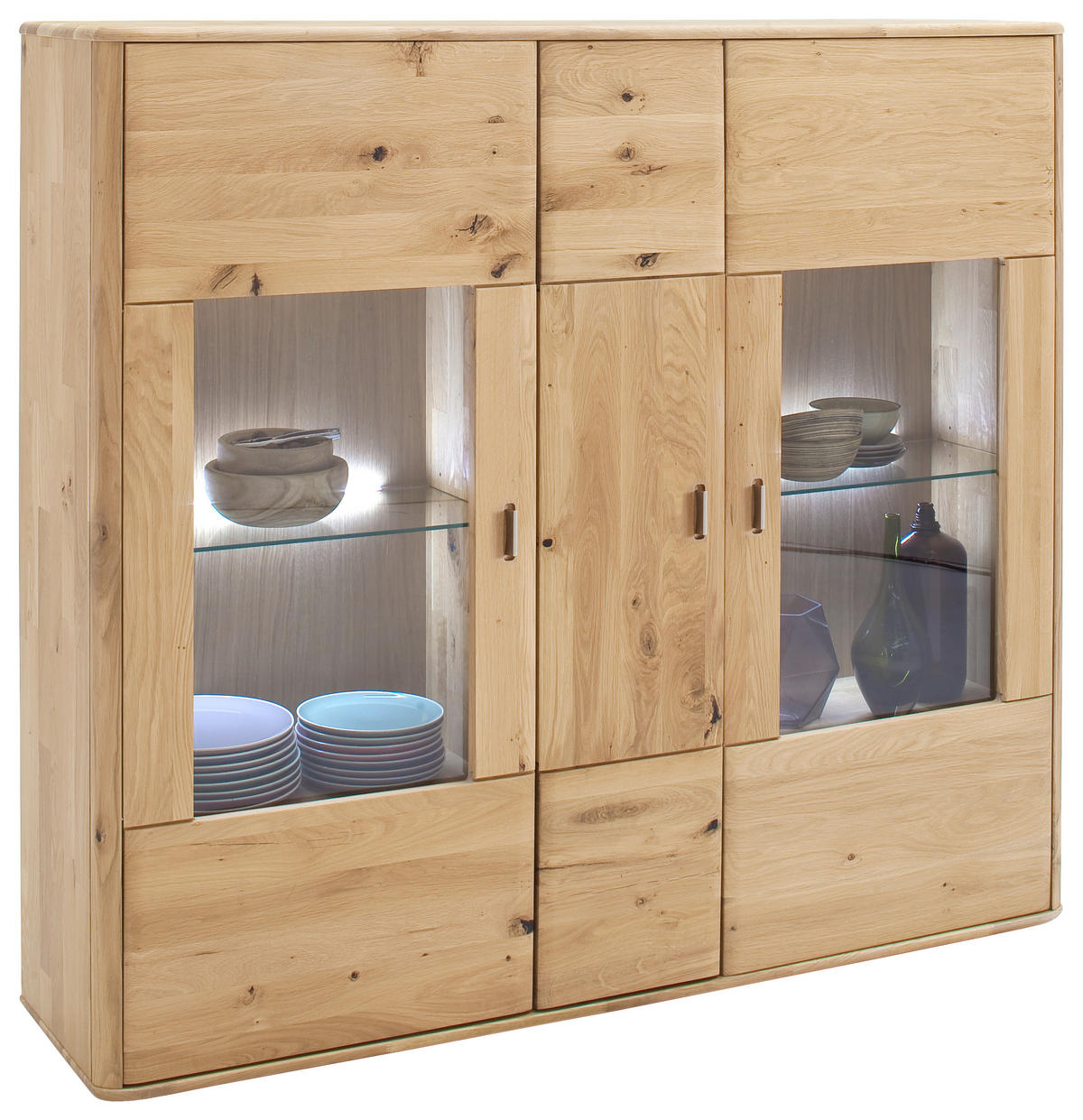 HÖG BYRÅ  i 156/141/38 cm  - ekfärgad, Design, metall/trä (156/141/38cm) - Livetastic