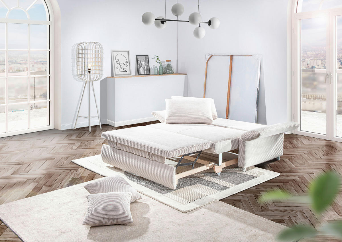 BÄDDSOFFA i manchester mörkgrå  - mörkgrå/kromfärg, Design, textil/plast (176/81/98cm) - MID.YOU