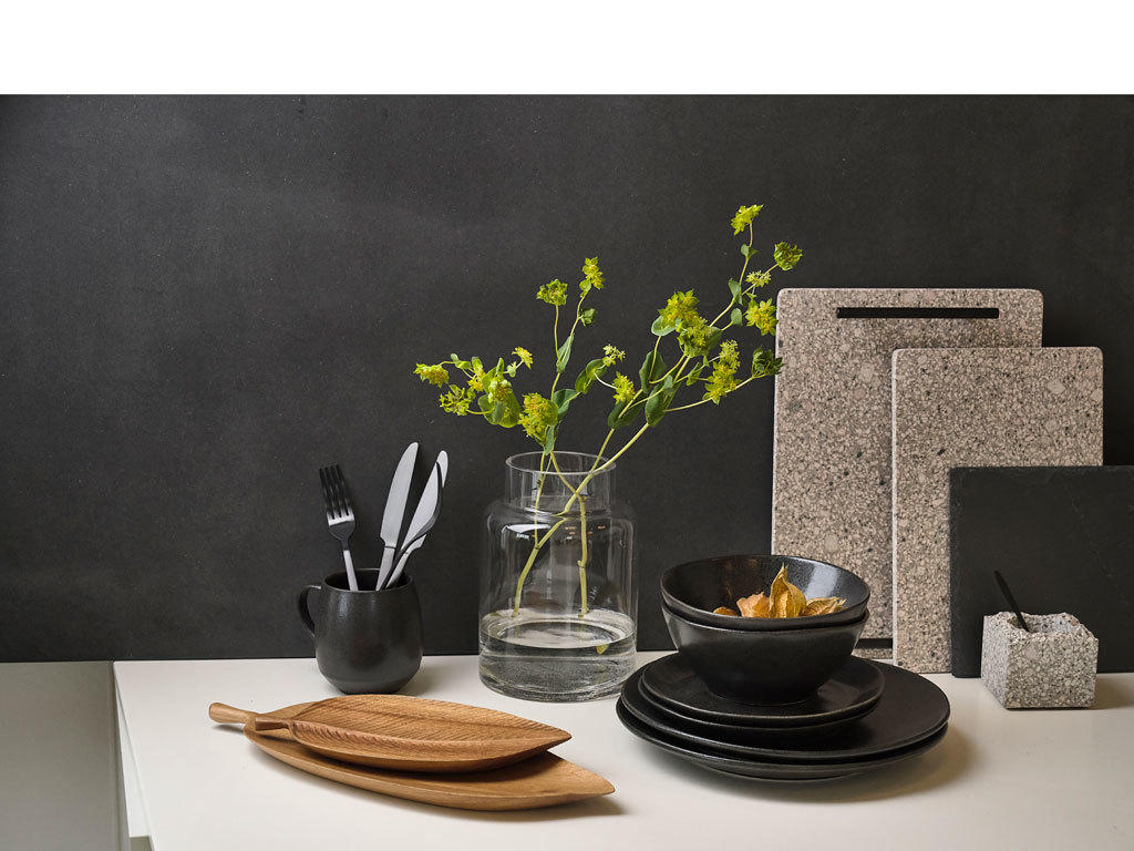 FRÜHSTÜCKSTELLER Dunkelgrau  - Dunkelgrau, Trend, Keramik (20/3cm) - Villa Collection