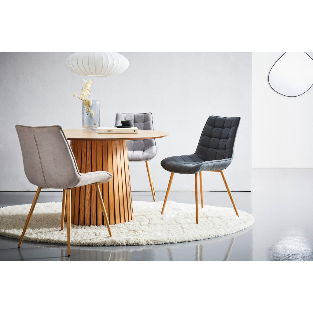 Thumbnail - Livetastic Stuhl, Taupe, Eiche, Metall, Textil, Füllung: Schaumstoff, Rundrohr, 51x88x62 cm, Esszimmer, Stühle, Esszimme...