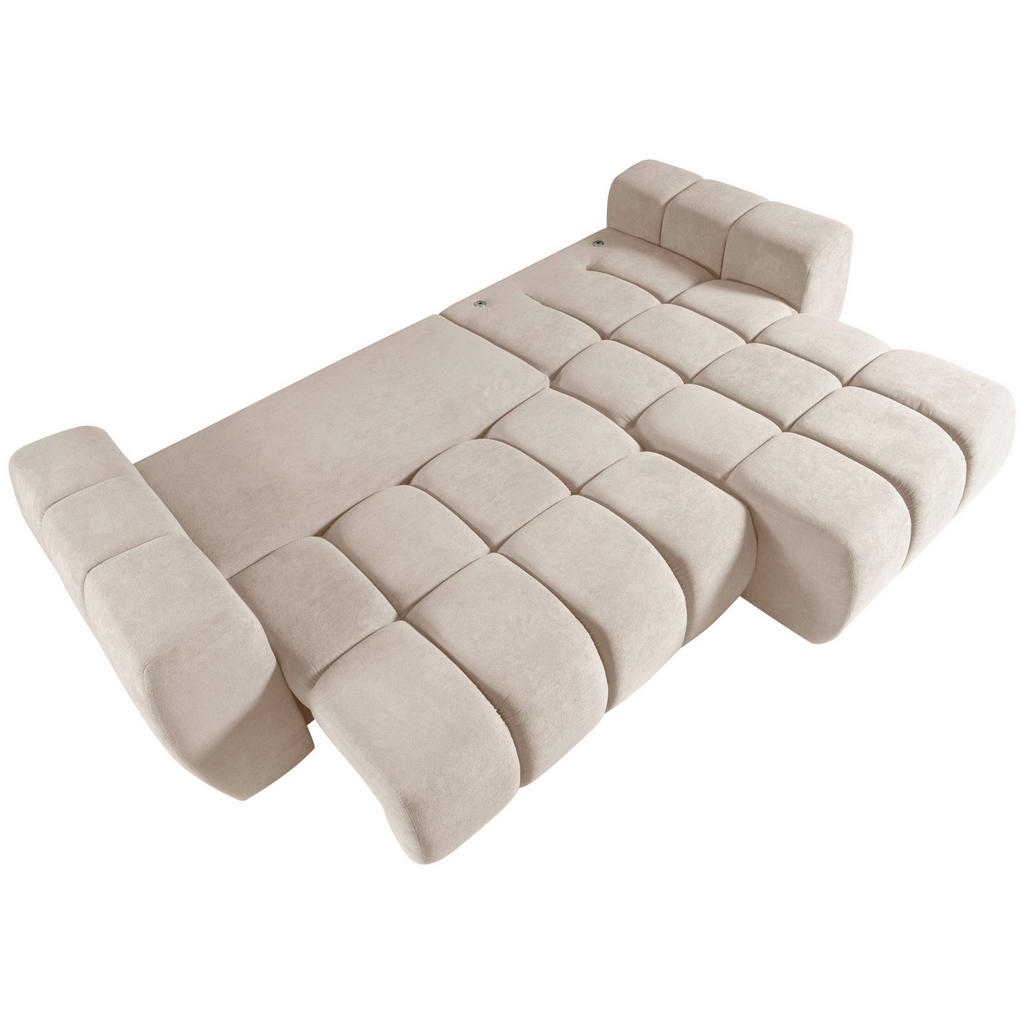 Thumbnail - Livetastic Ecksofa Ferano, Beige, Textil, 3-Sitzer, nicht einzeln stellbar, Eckteil, L-Form, 253x172 cm, Made in EU, Woh...