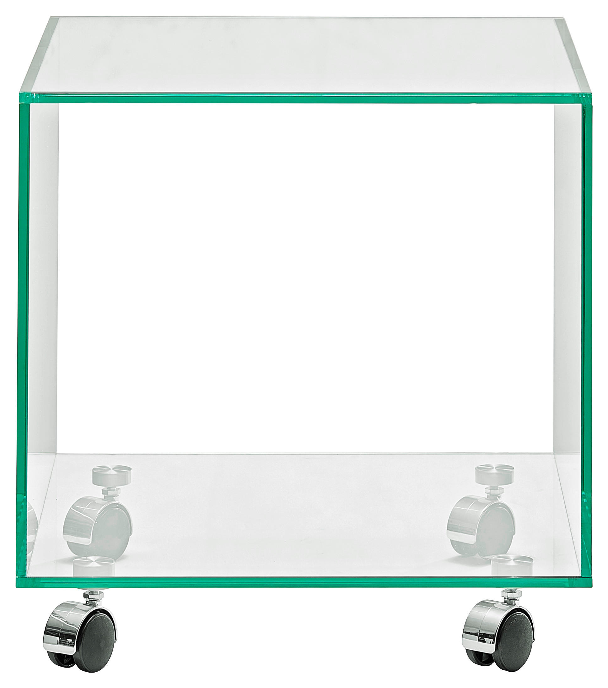 Beistelltisch in Glas 40/40/40 cm