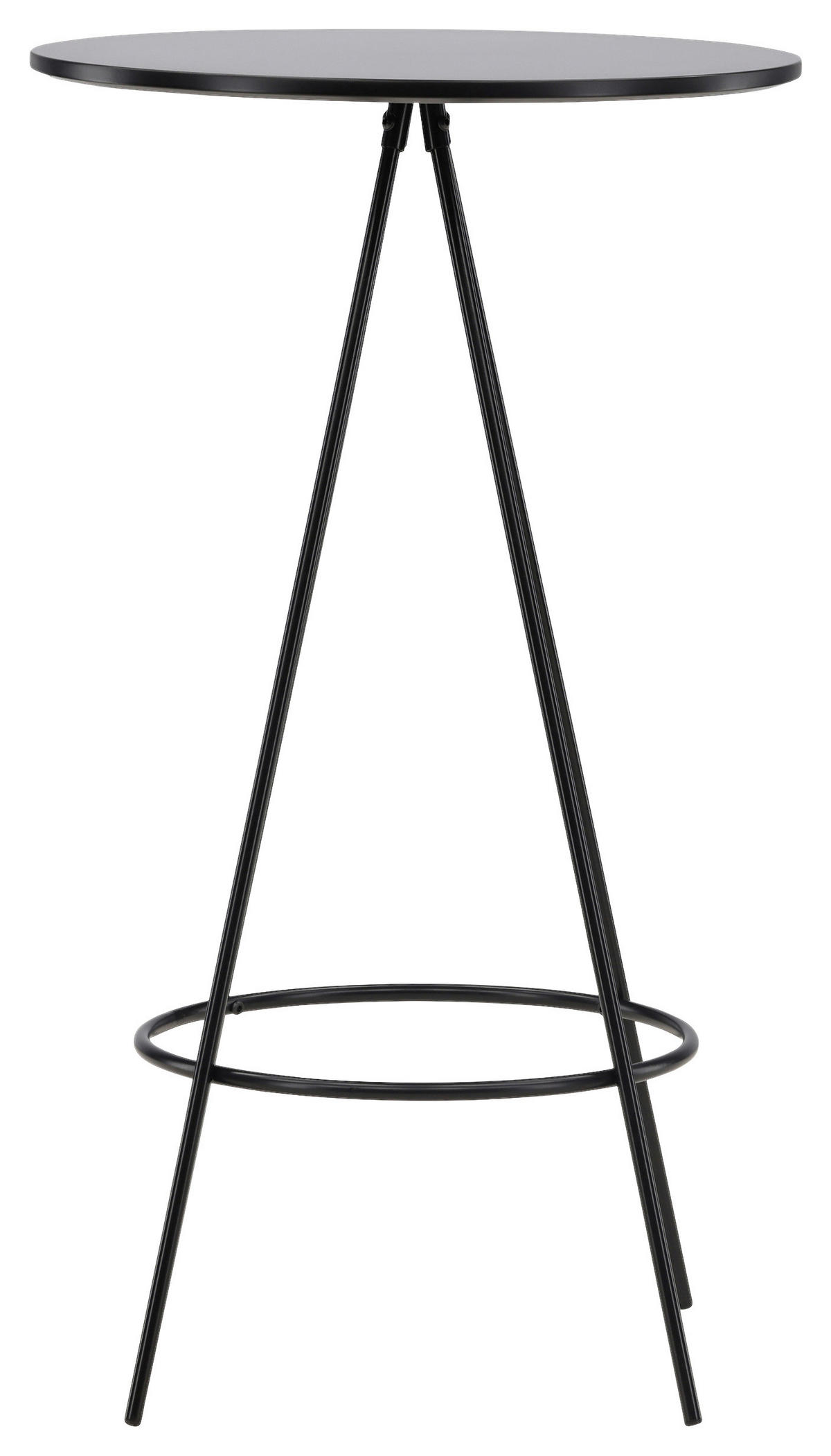 BARPALL i svart  - svart, Design, metall/trämaterial (60/105/60cm) - Livetastic