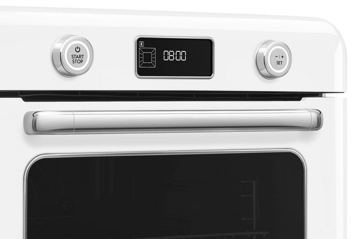 MINIBACKOFEN 50´s Style  - Weiß, Basics, Metall (50/40/51cm) - SMEG