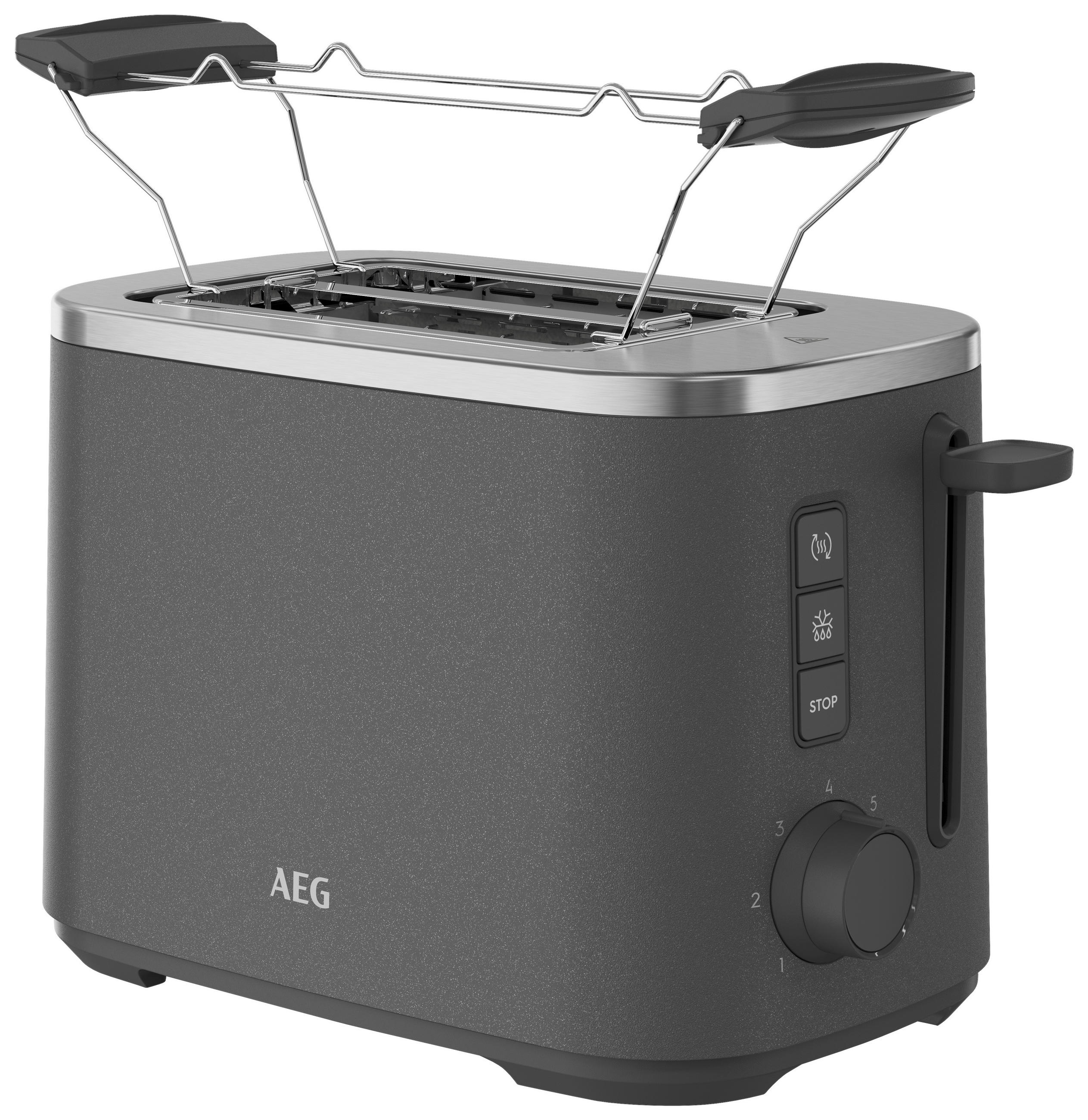 TOASTER Deli 5  - Anthrazit, Basics, Metall (26,2/19,0/16,8cm) - AEG