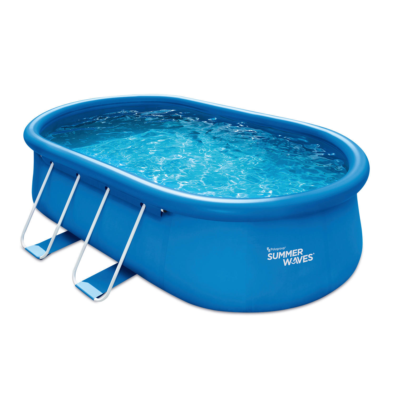 POOL-SET PGP1151042F 457/305/107 cm  - Blau, KONVENTIONELL, Kunststoff (457/305/107cm) - Ambia Garden