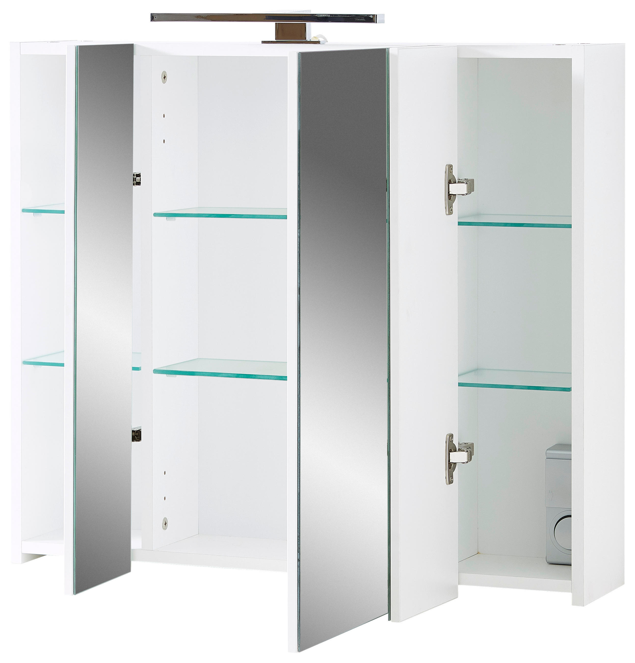 SPIEGELSCHRANK 76/71/23 cm  - Weiß, KONVENTIONELL, Glas/Holzwerkstoff (76/71/23cm) - Germania