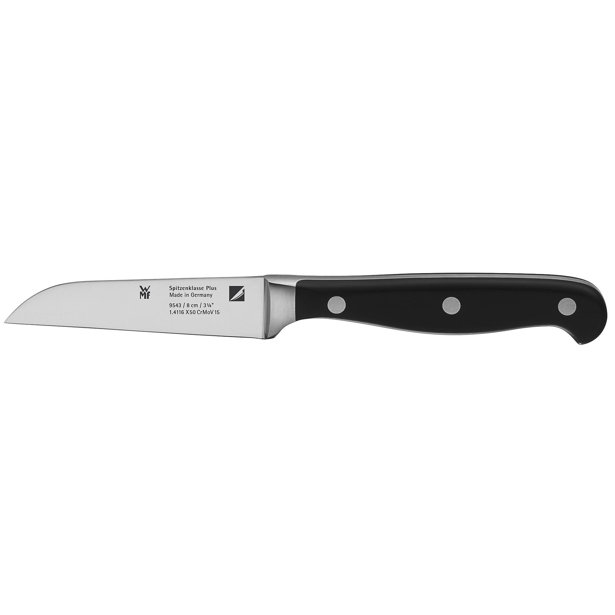 GEMÜSEMESSER Spitzenklasse Plus Edelstahl 18 cm  - Edelstahlfarben/Schwarz, Basics, Kunststoff/Metall (18cm) - WMF