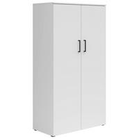 MEHRZWECKSCHRANK 80/147/40 cm  - Weiss/Anthrazit, Modern, Holzwerkstoff/Kunststoff (80/147/40cm) - Carryhome