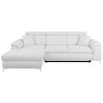 ECKSOFA Naturfarben Flachgewebe  - Chromfarben/Naturfarben, KONVENTIONELL, Textil/Metall (175/268cm) - Carryhome