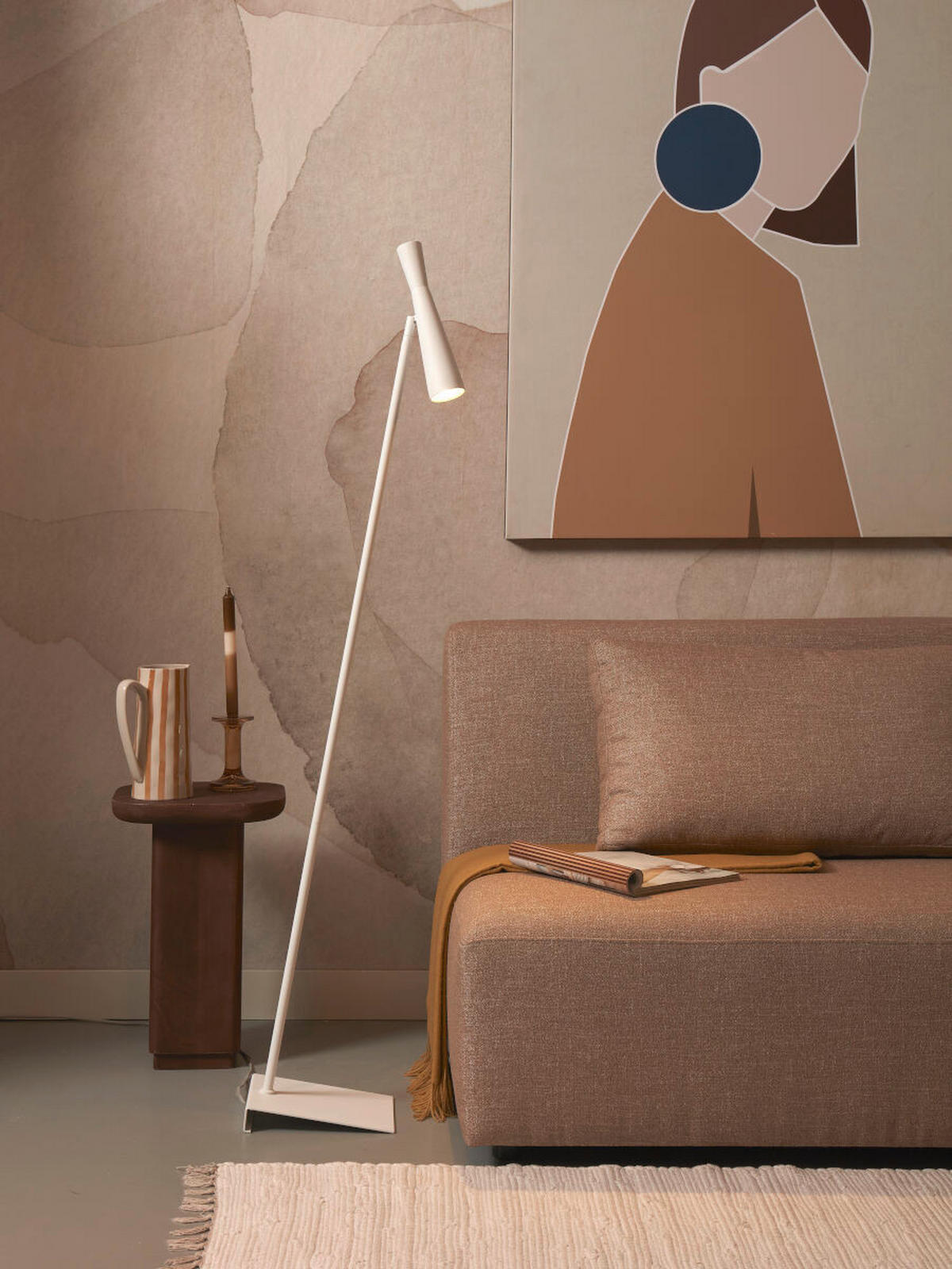 STEHLEUCHTE 22/25/145.5 cm    - Weiß, Trend, Metall (22/25/145.5cm) - It's about Romi