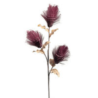 DEKOZWEIG - Beere/Goldfarben, Basics, Papier/Kunststoff (20,00/100,00/7,00cm)