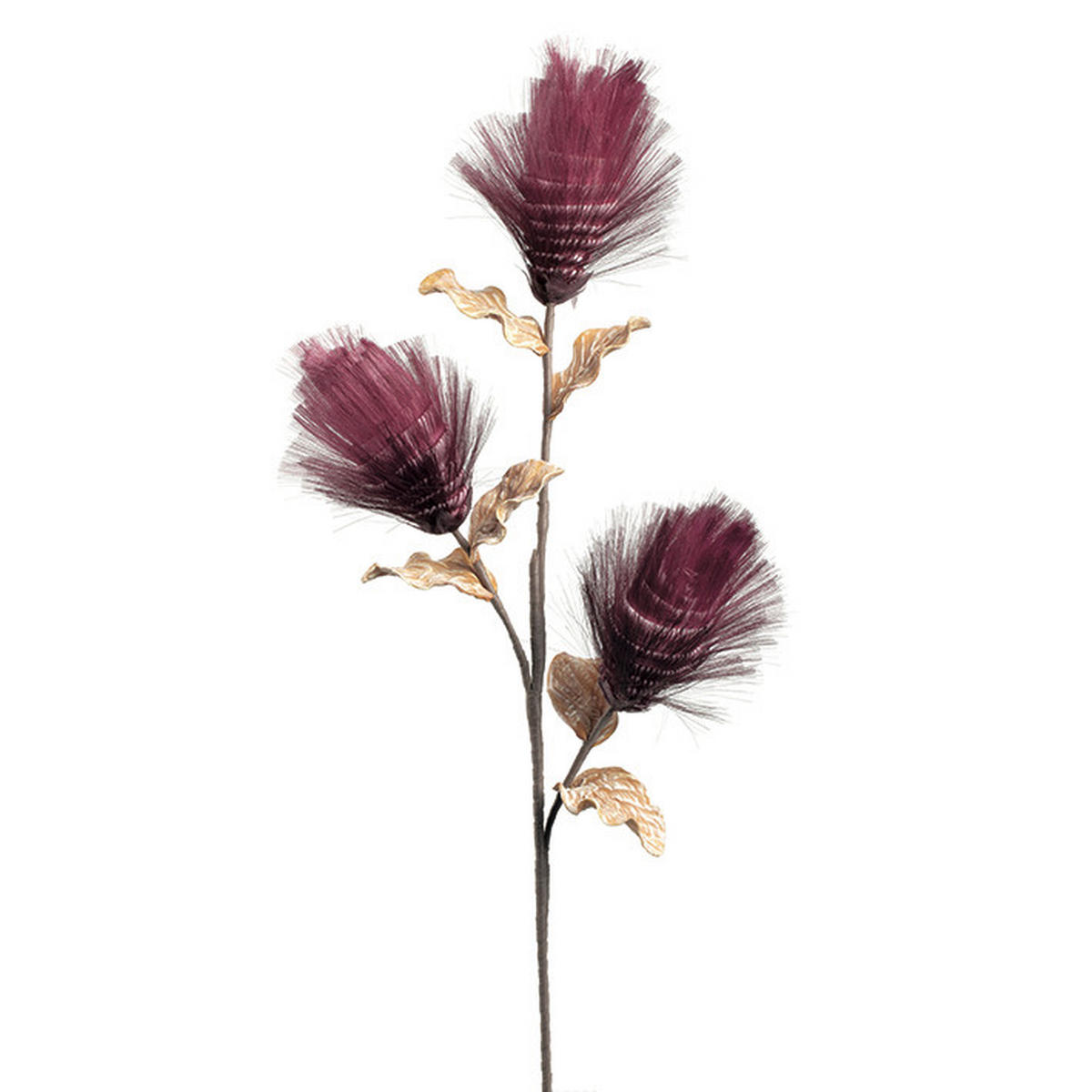 DEKOZWEIG - Beere/Goldfarben, Basics, Papier/Kunststoff (20,00/100,00/7,00cm)