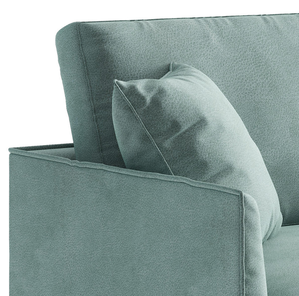 DESIGNSESSEL in Velours Hellblau  - Naturfarben/Hellblau, Design, Holz/Textil (80/93/92cm) - Livetastic