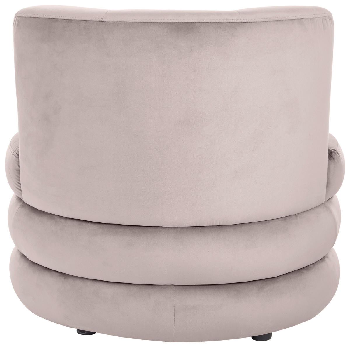DESIGNSESSEL in Flachgewebe Altrosa  - Edelstahlfarben/Altrosa, Trend, Textil/Metall (90/82/85cm) - Livetastic