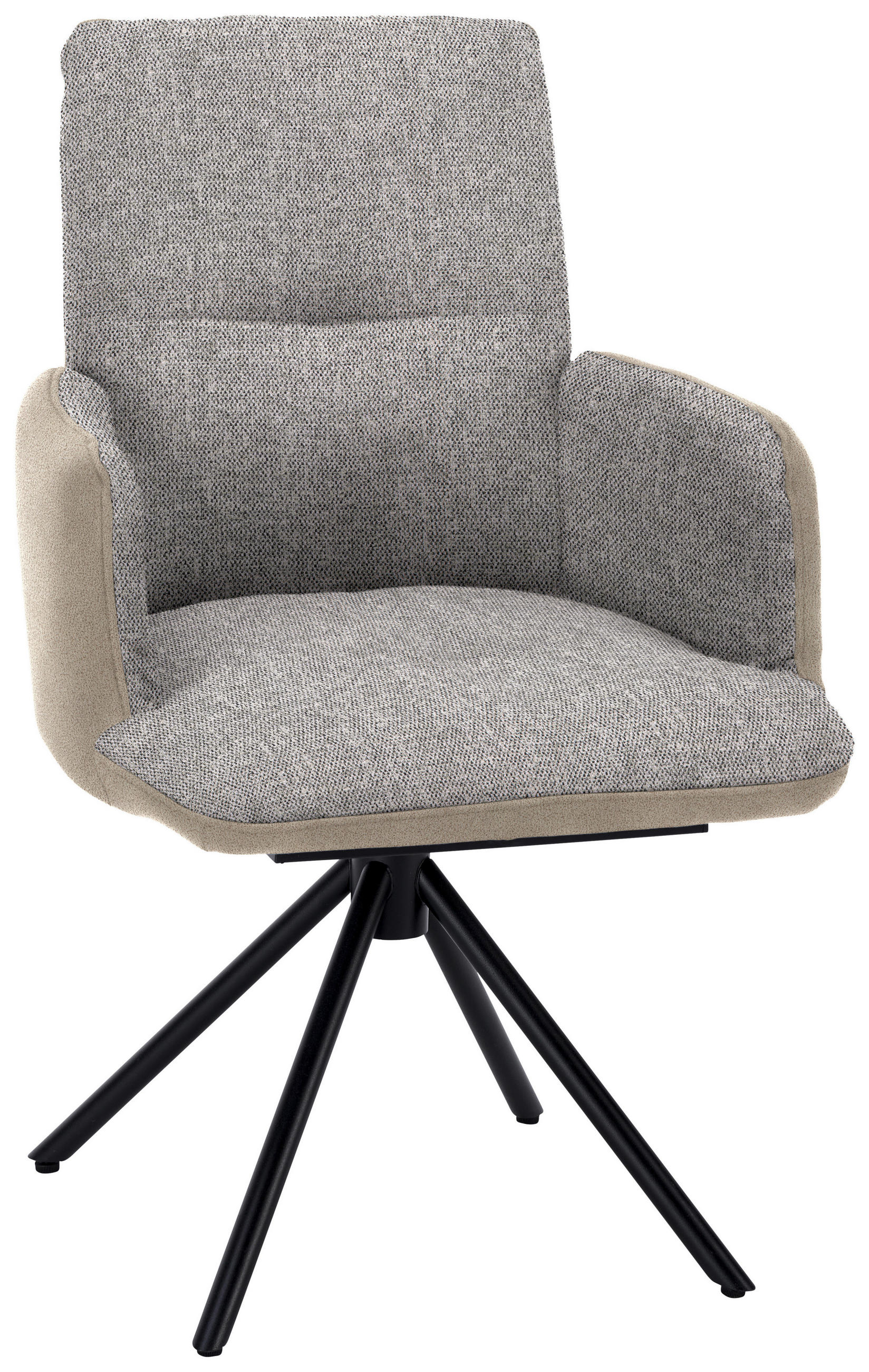 ARMLEHNSTUHL  in Stahl Flachgewebe  - Blau/Beige, Design, Textil/Metall (58/91/62cm) - Dieter Knoll