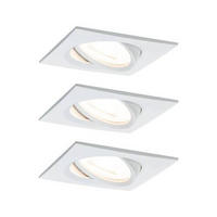 LED-DECKENLEUCHTE 8,4/8,4 cm   - Alufarben/Weiß, Basics, Metall (8,4/8,4cm) - Paulmann