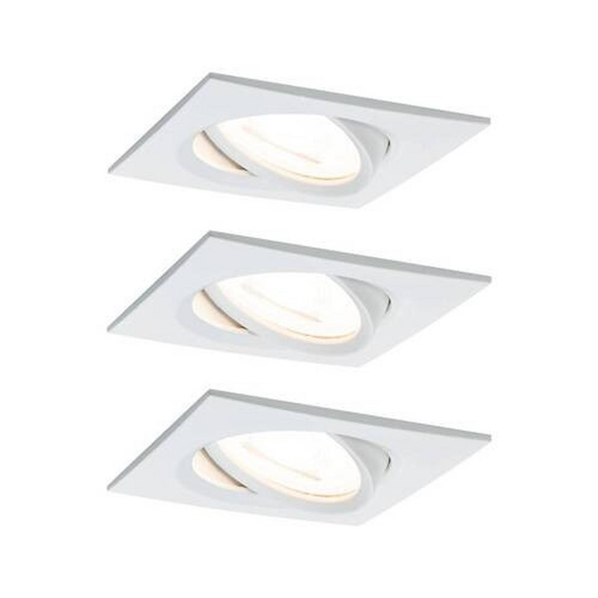 LED-DECKENLEUCHTE 8,4/8,4 cm   - Alufarben/Weiß, Basics, Metall (8,4/8,4cm) - Paulmann