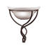 WANDLEUCHTE - Dunkelbraun/Weiß, LIFESTYLE, Glas/Metall (37cm) WANDLEUCHTE - Dunkelbraun/Weiß, LIFESTYLE, Glas/Metall (37cm)