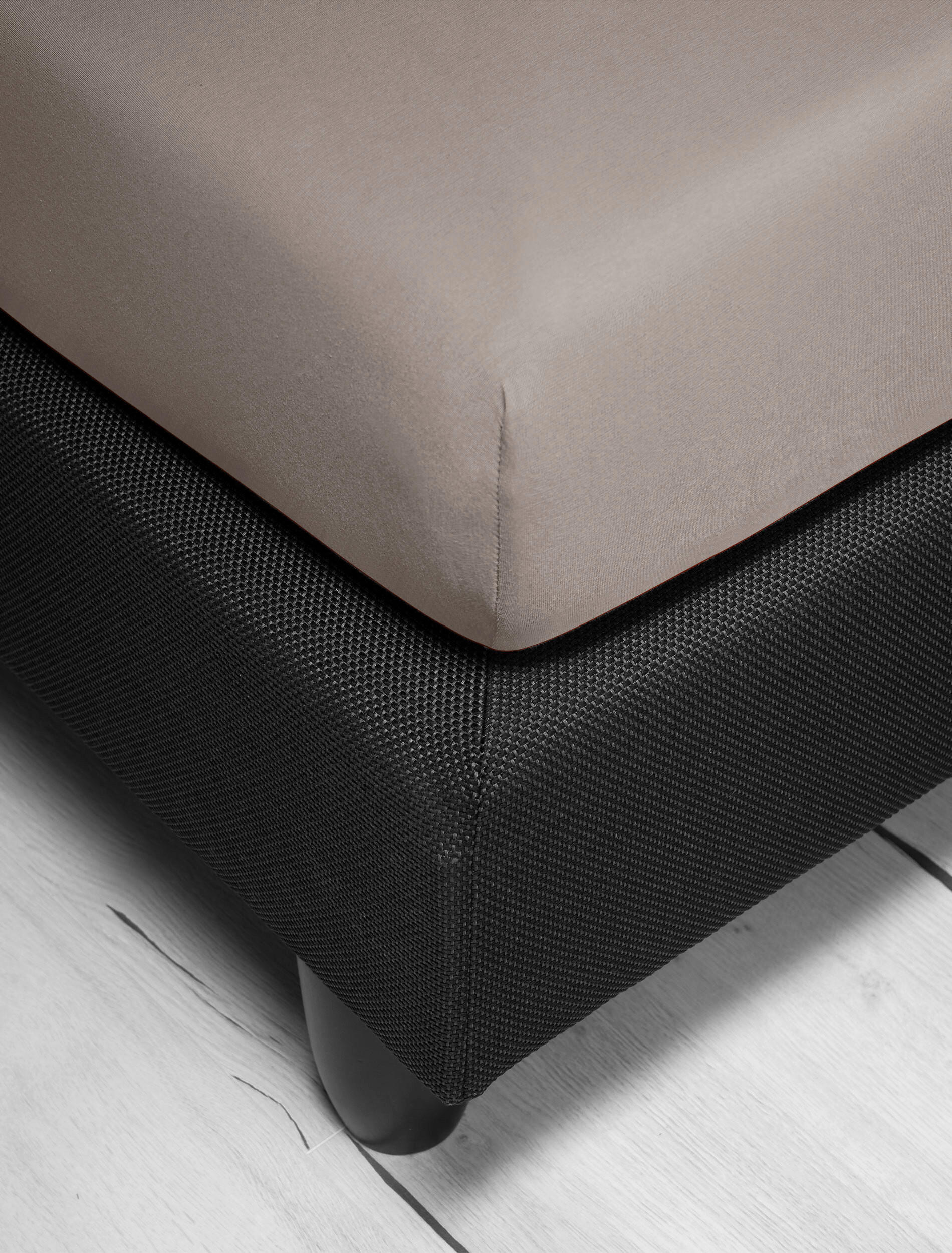 SPANNBETTTUCH Jersey  - Braun, Basics, Textil (90-100/200-220cm) - Irisette