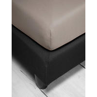 SPANNBETTTUCH Jersey  - Braun, Basics, Textil (90-100/200-220cm) - Irisette