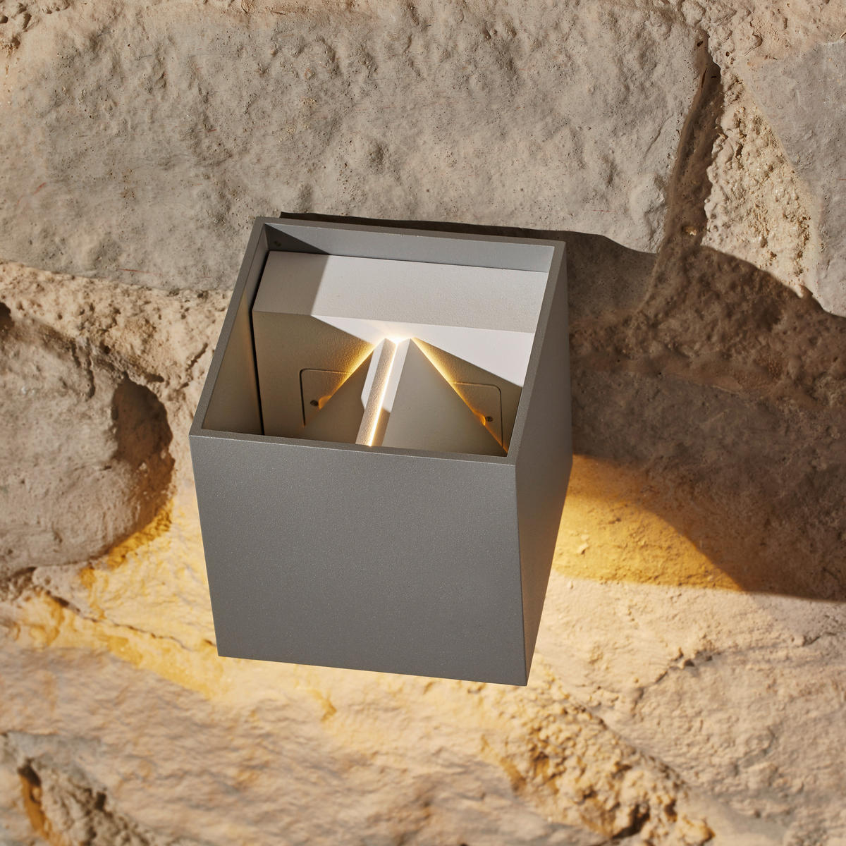 LED-AUßENLEUCHTE 10/10/10 cm   - Design, Metall (10/10/10cm) - Helestra